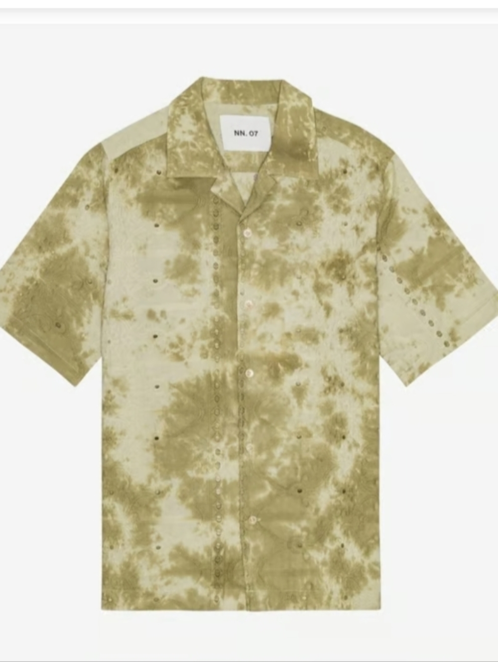 💚🔹️NN07🔹️men NN07 Julio Short-sleeve Evergreen Shirt